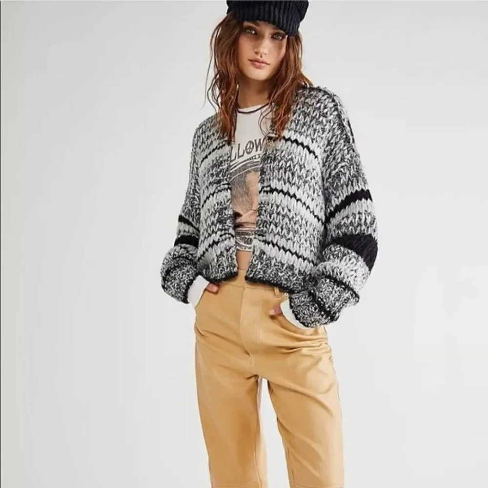 Free People Wanderer Wool Blend Cardigan